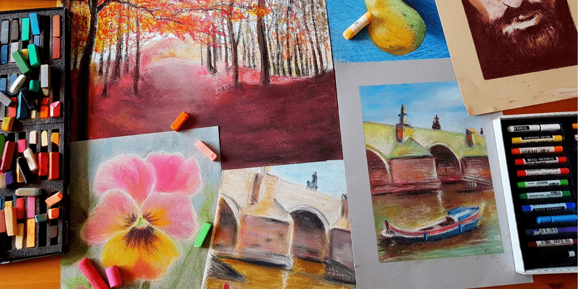 Online kurzy kreslení - 29 různých kurzů v pohodlí domova - Maceška pastelem snadno a krásně - online kurz - Obrázek 4