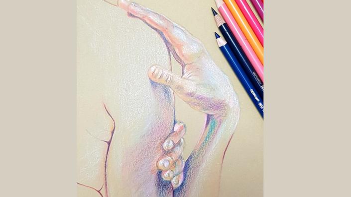 Online kurzy kreslení - 29 různých kurzů v pohodlí domova - Rameno pastelkou moderně a od začátku - online kurz