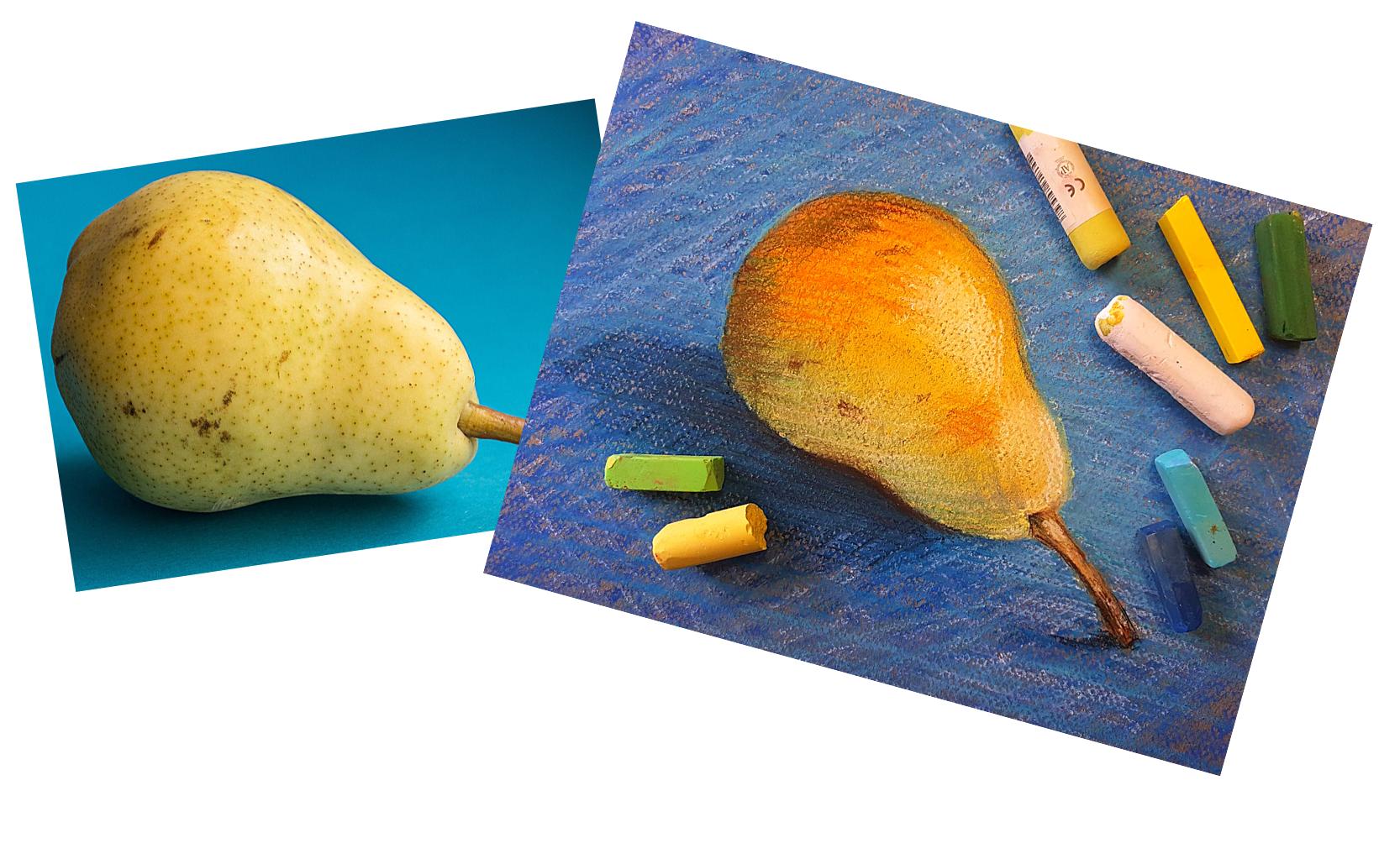 Online kurzy kreslení - 29 různých kurzů v pohodlí domova - Hruška pastelem snadno a krásně - online kurz - Obrázek 2