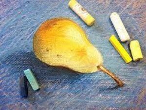 Online kurzy kreslení – 29 různých kurzů v pohodlí domova – Hruška pastelem snadno a krásně – online kurz