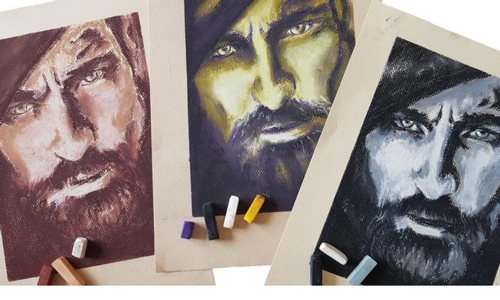 Online kurzy kreslení - 29 různých kurzů v pohodlí domova - Portrét pastelem snadno a krásně - online kurz