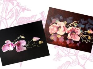 Online kurzy kreslení – 29 různých kurzů v pohodlí domova – Magnolie akrylem na plátno – online kurz