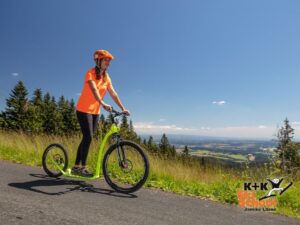 Půjčovna terénních koloběžek v Hotelu U Kabinky