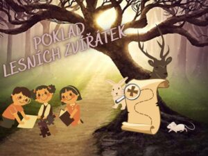 Venkovní hra pro děti – Poklad lesních zvířátek