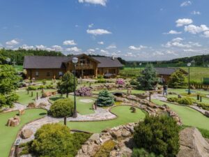 S rodinou na adventure golf