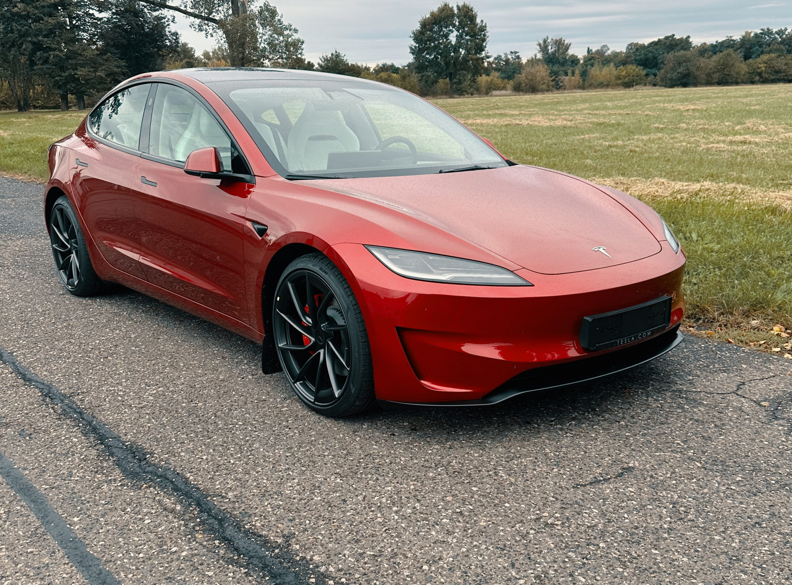 Jízda v Tesle model 3 Performance