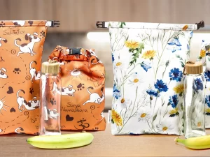 Voděodolný vak Green smile na svačinu nebo plavky