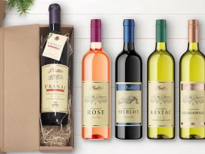 Vína Plantaže z Černé Hory v dárkovém balení