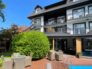 Luxusní vila v Łebě blízko pláže: wellness i snídaně