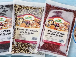 500 g nebo 1 kg quinoy: černá, bílá i červená