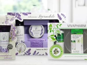 Dárkové kazety kosmetiky: levandule, tea tree i konopný olej