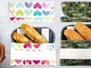 Pratelný ekologický obal na svačinu: auta i liška