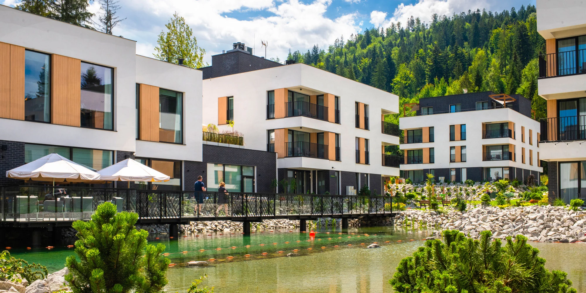 Moderní resort v polských Beskydech s jídlem a wellness
