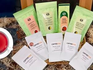 Sypané čaje Oxalis i v balíčku s kávou Coffeedog