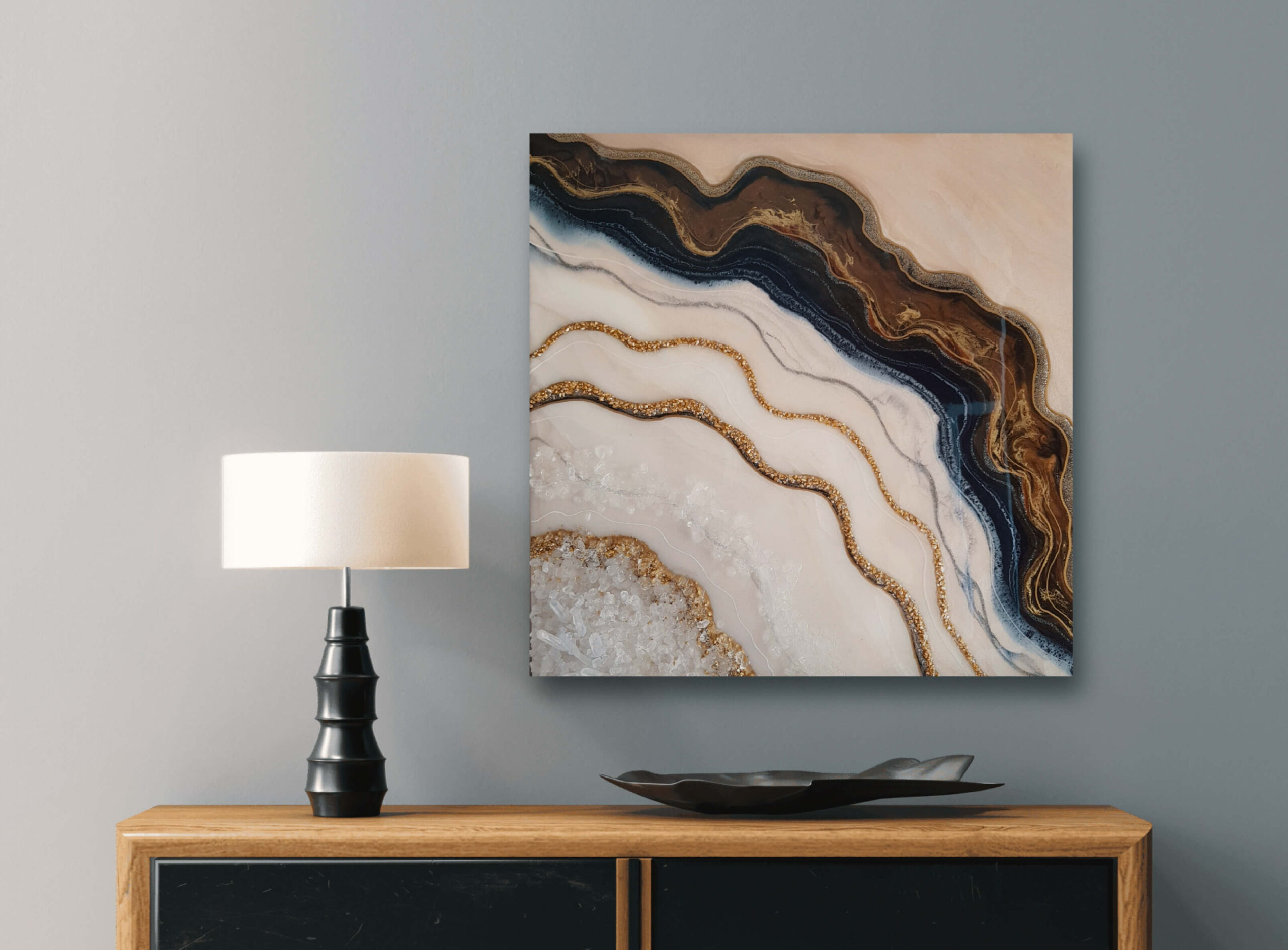 Kurz lití epoxidové pryskyřice: moře s mechem nebo abstrakce