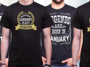 Když se zrodí legenda: pánská narozeninová trička