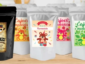 XXL čajoví medvídci, jednorožci i dinosauři