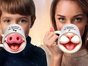 Hrneček čumáček s objemem 330 ml pro děti i dospělé