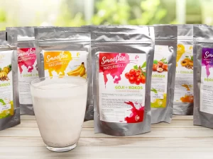 Smoothie v prášku plné bílkovin: višně, meruňka i banán