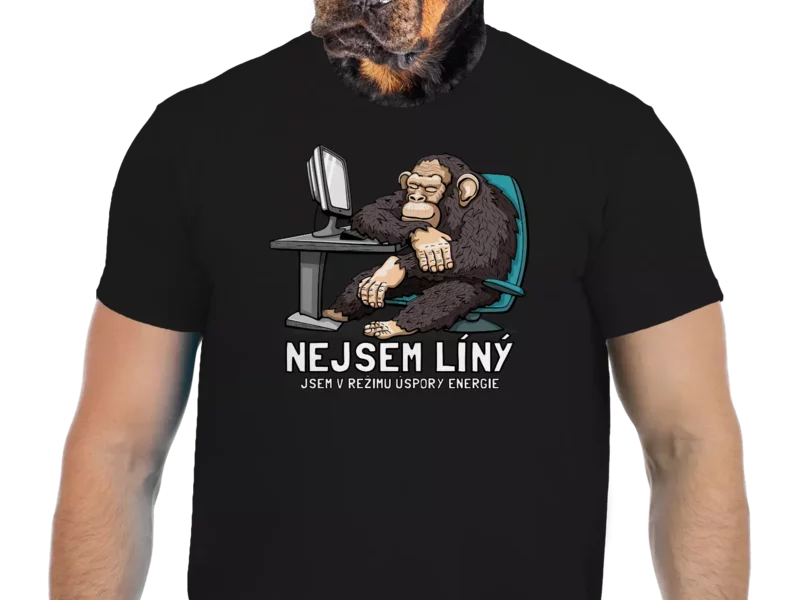 Vtipné tričko Bastard: Nejsem líný