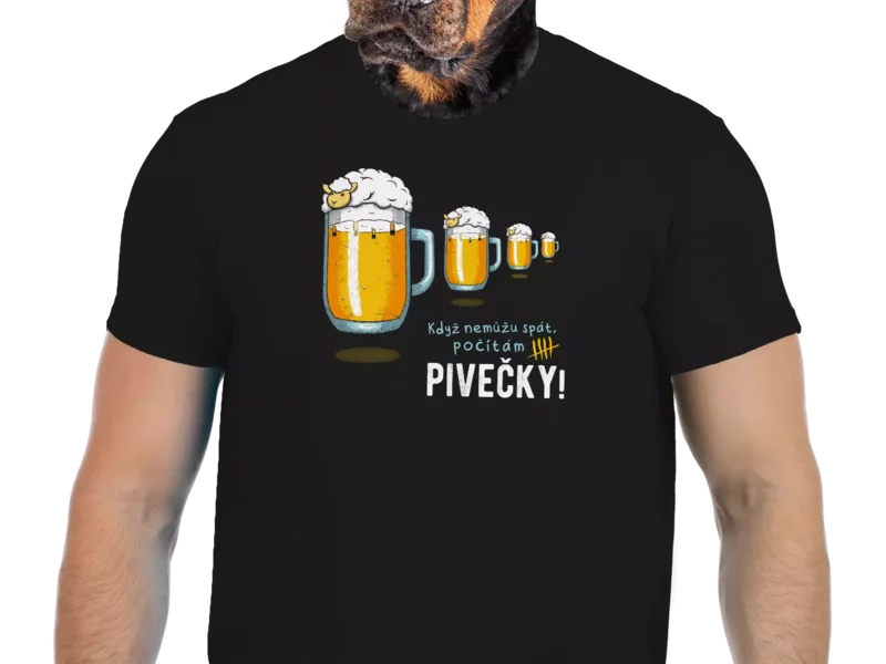 Vtipné tričko Bastard: Pivečky