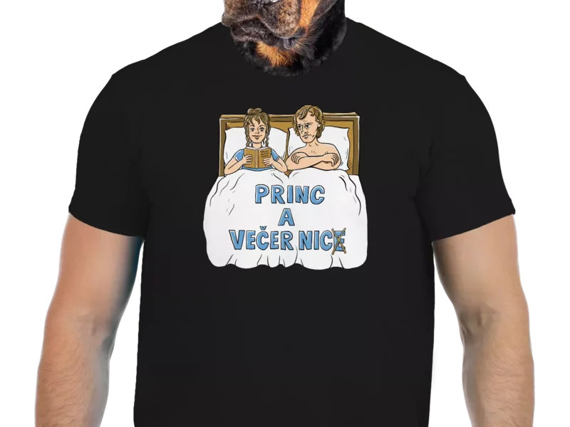 Vtipné tričko Bastard: Princ a večer nic
