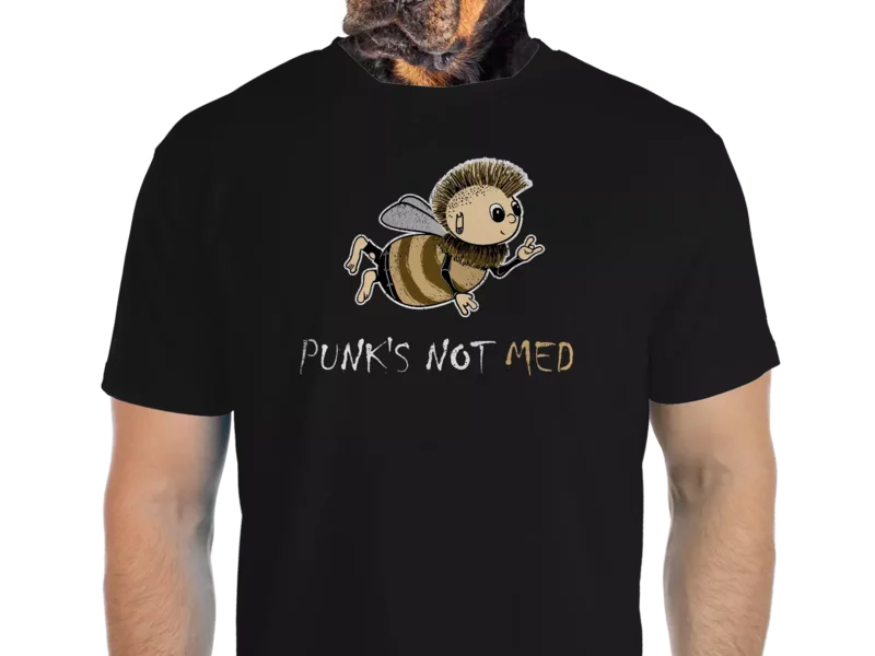 Vtipné tričko Bastard: Punks not med