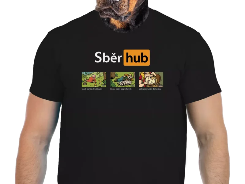Vtipné tričko Bastard: Sběr hub