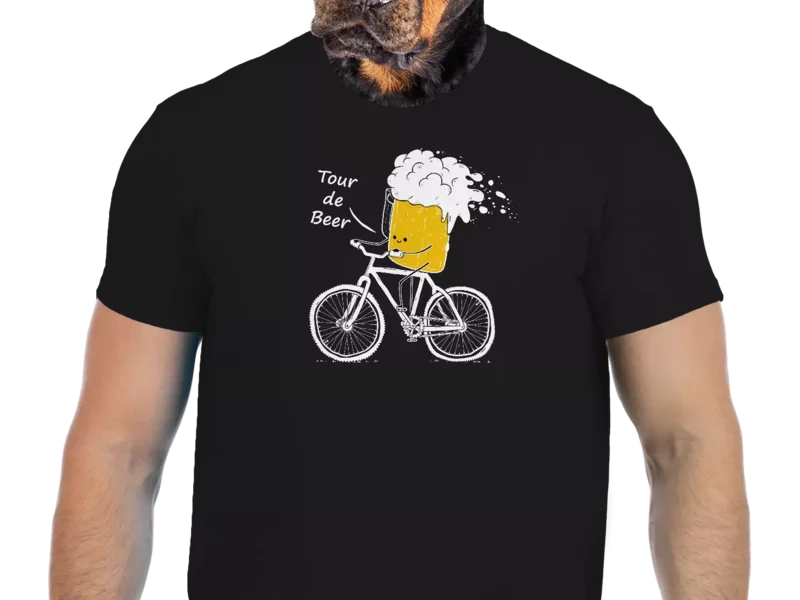 Vtipné tričko Bastard: Tour de beer
