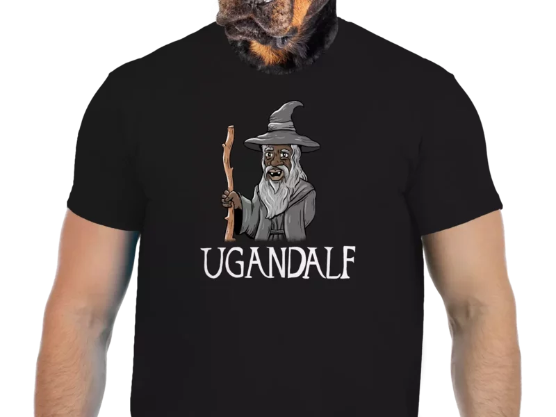 Vtipné tričko Bastard: Ugandalf