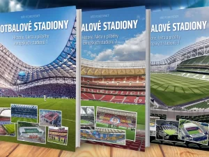 Fotbalové stadiony: tři díly unikátní knihy