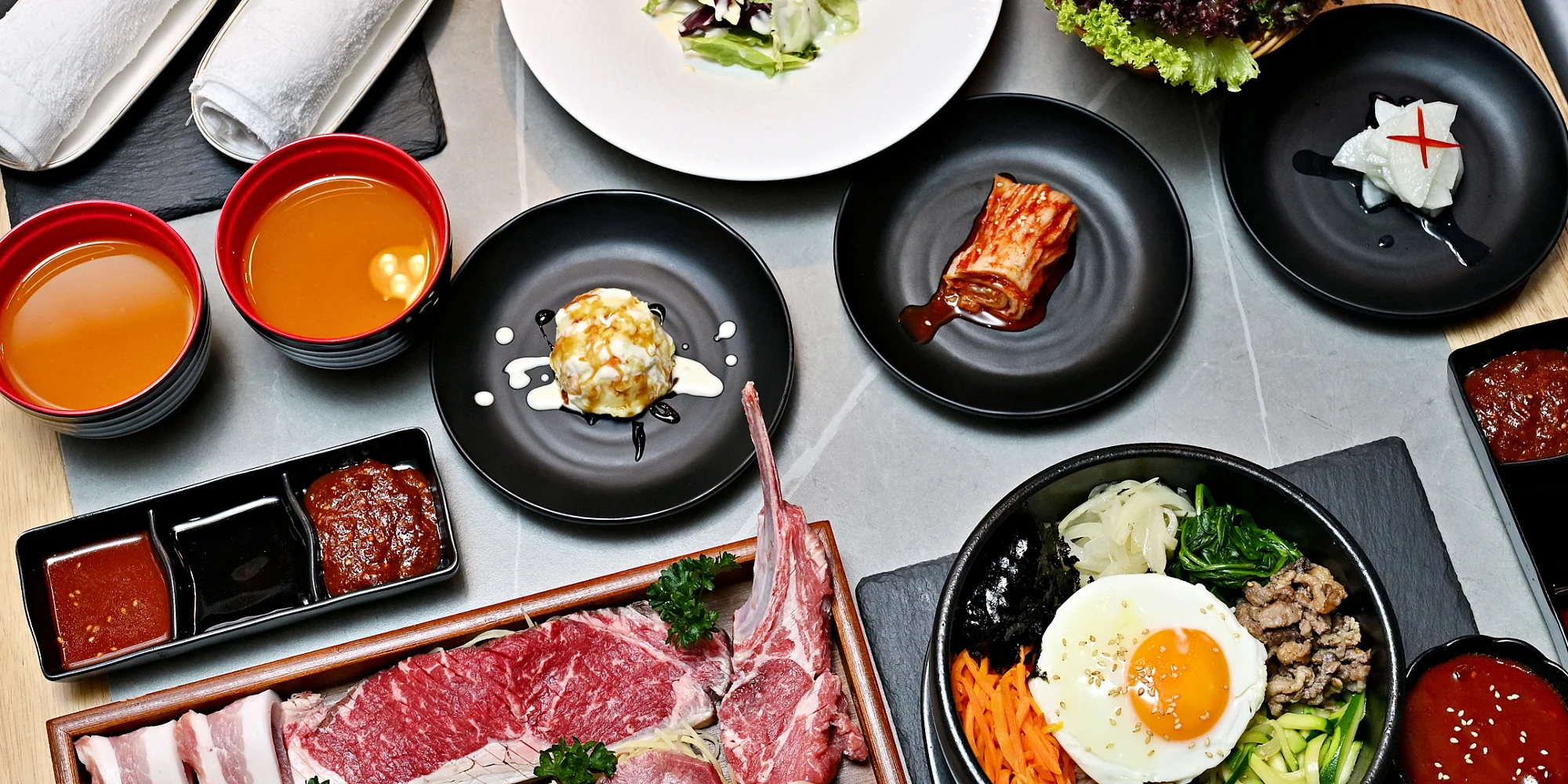 Korejské BBQ: hovězí Wagyu, bůček i krevety pro 2-4 osoby - Obrázek 5