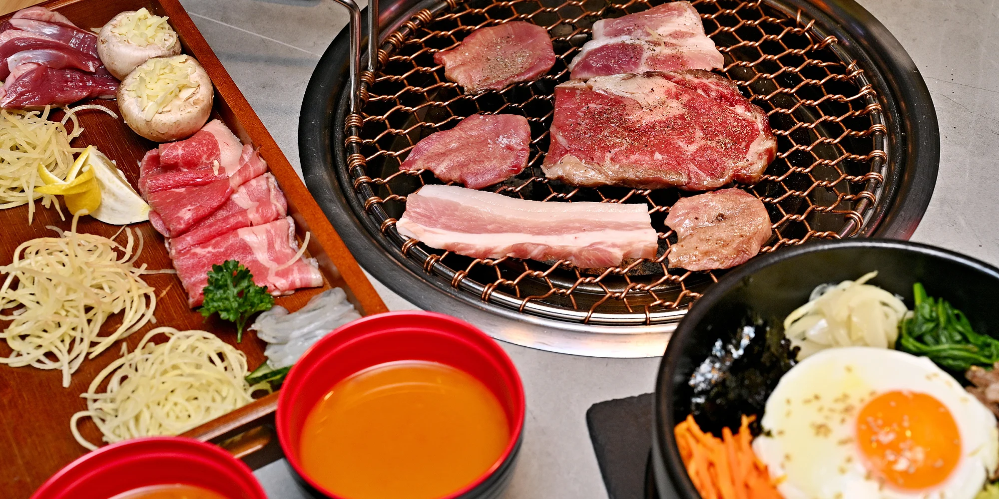 Korejské BBQ: hovězí Wagyu, bůček i krevety pro 2-4 osoby - Obrázek 8