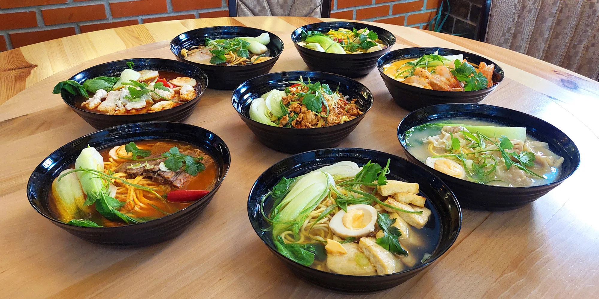 Ramen pro 1 či 2 osoby: s tofu, hovězím i krevetami