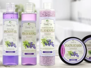 Tělová levandulová kosmetika: krémy, mléko i sůl