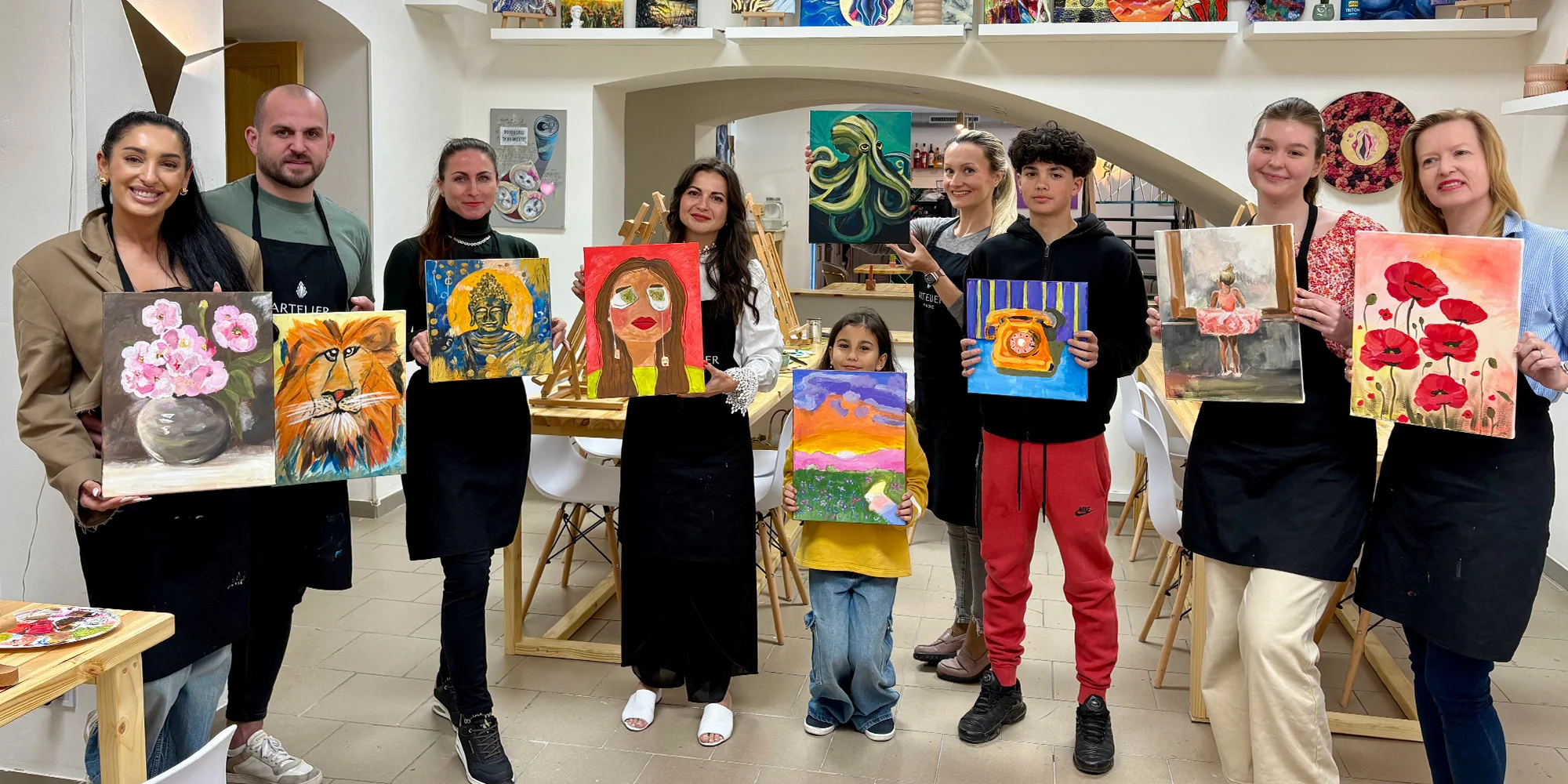 Jakýkoli výtvarný kurz v ateliéru s kavárnou u Jiřáku