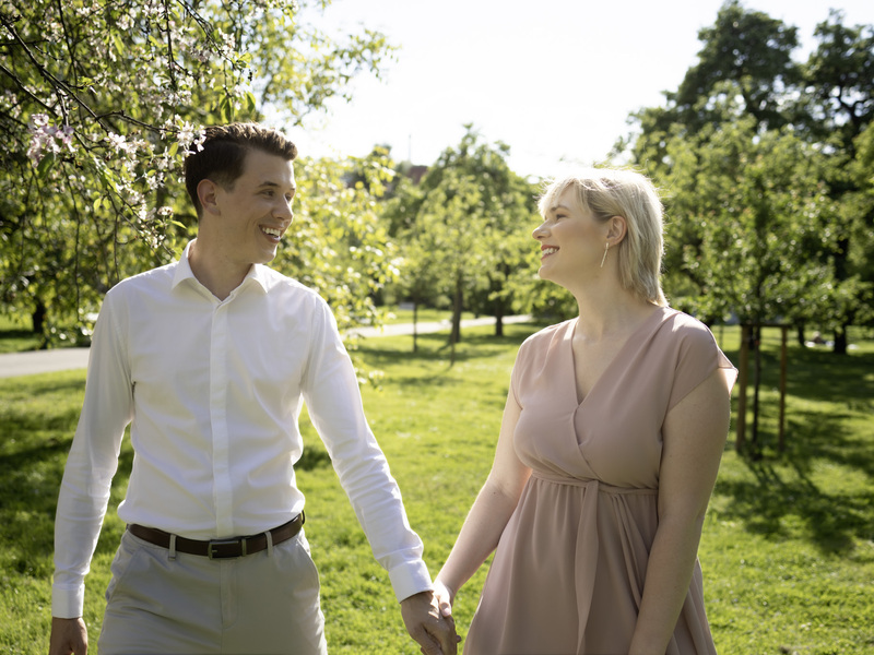 Romantické párové focení v přírodě nebo ve městě