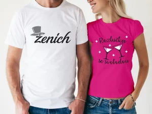 Trička na rozlučku se svobodou pro nevěsty i ženichy