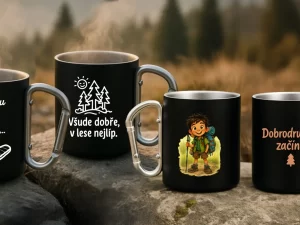 Nerezové termohrnky s karabinou: na túru i do kempu