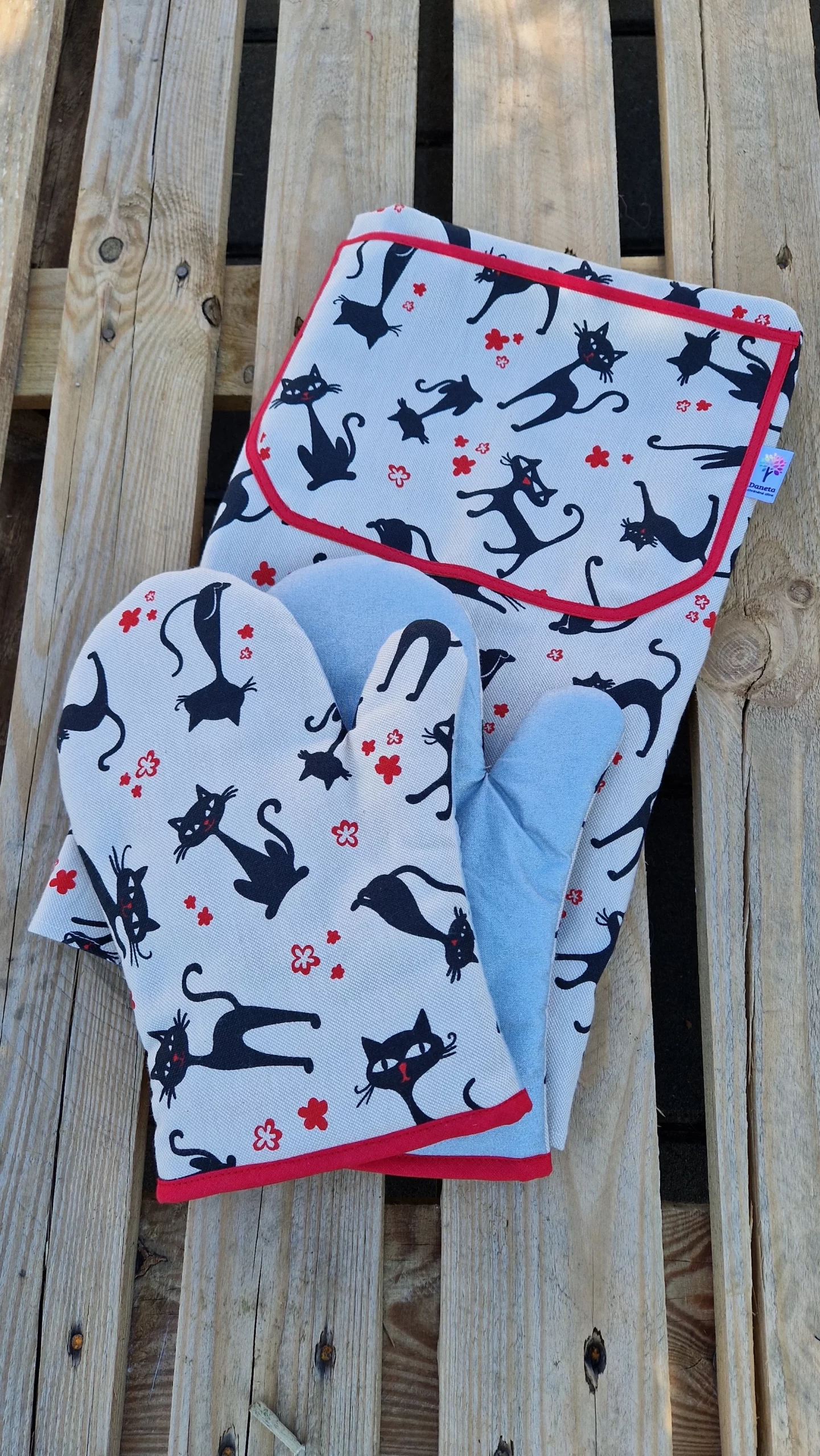 Set zástěry a 2 chňapek v dárkovém balení - Obrázek 10