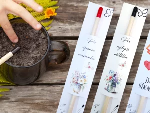 Kvetoucí tužka v dárkovém balení s věnováním