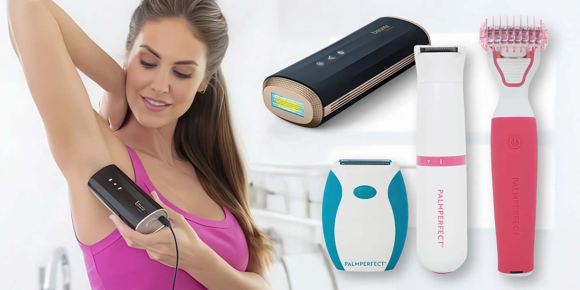 Dámské holicí strojky, epilátory i zastřihovač linie bikin