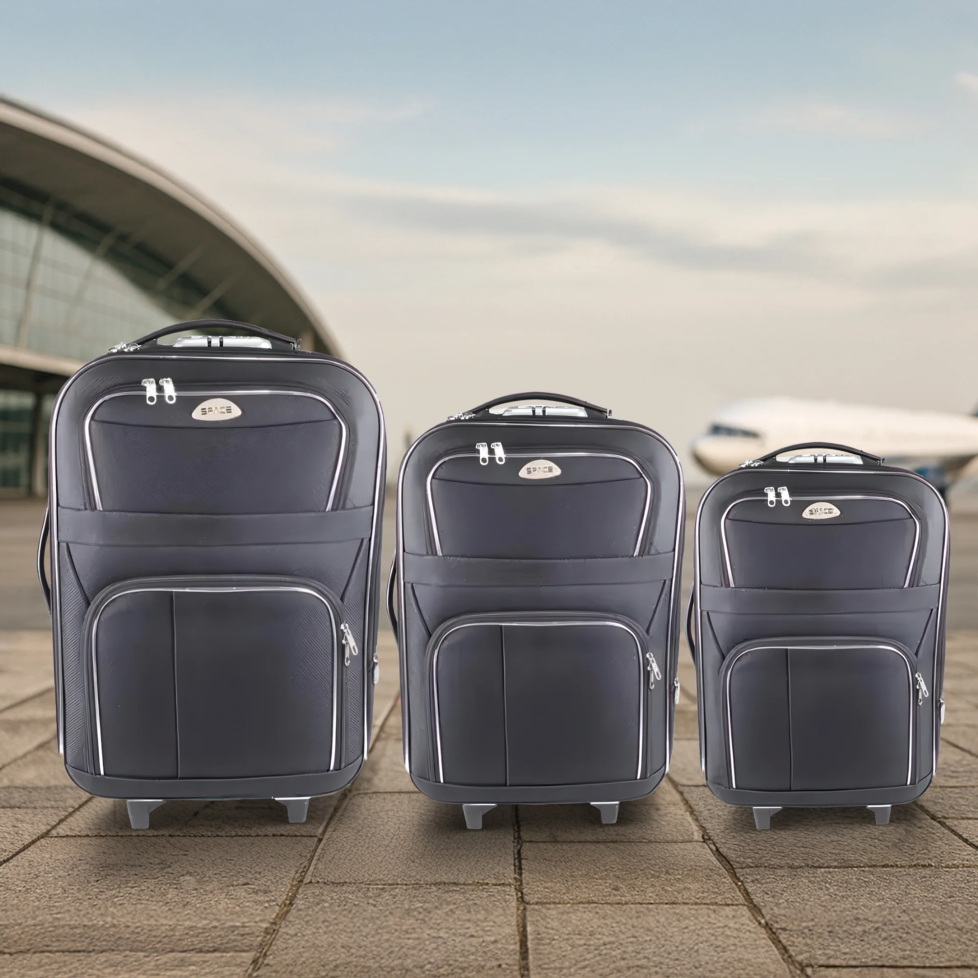 Sady 3 textilních kufrů s dopravou zdarma: 24-89 l - Obrázek 2