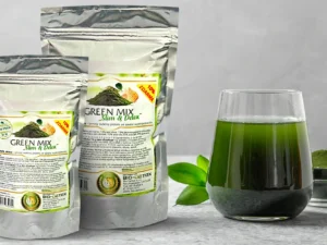 Směs superpotravin Green Mix pro zdraví a detox