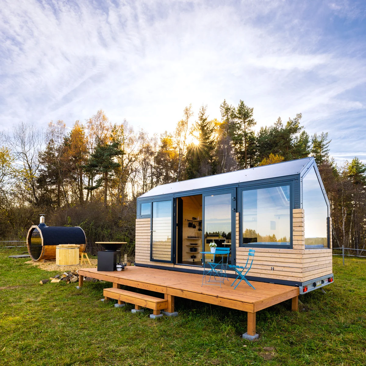 Glamping u Lipna: tiny house se saunou a grilem - Obrázek 2