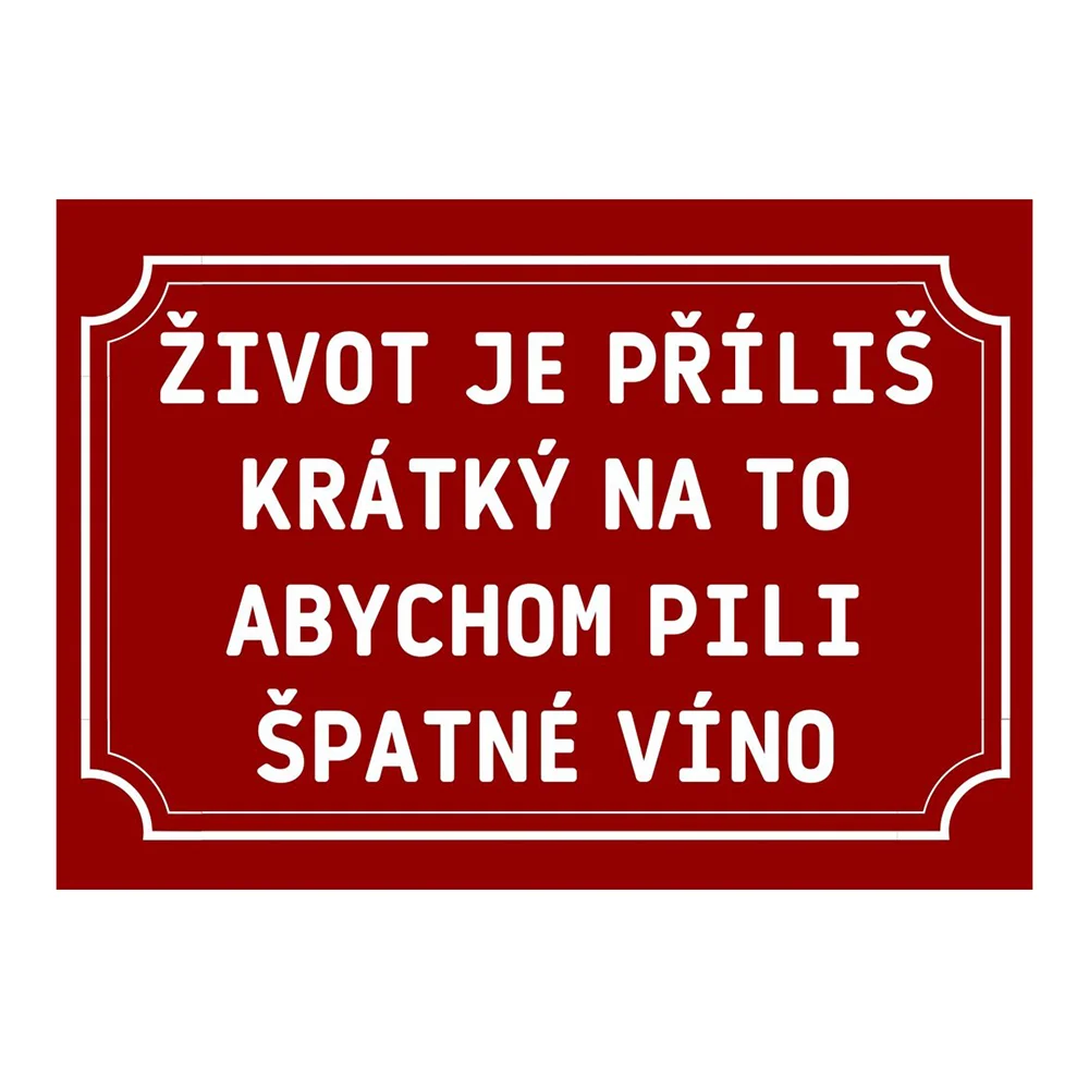 Plechové cedulky s vtipnými nápisy: dva rozměry - Obrázek 5