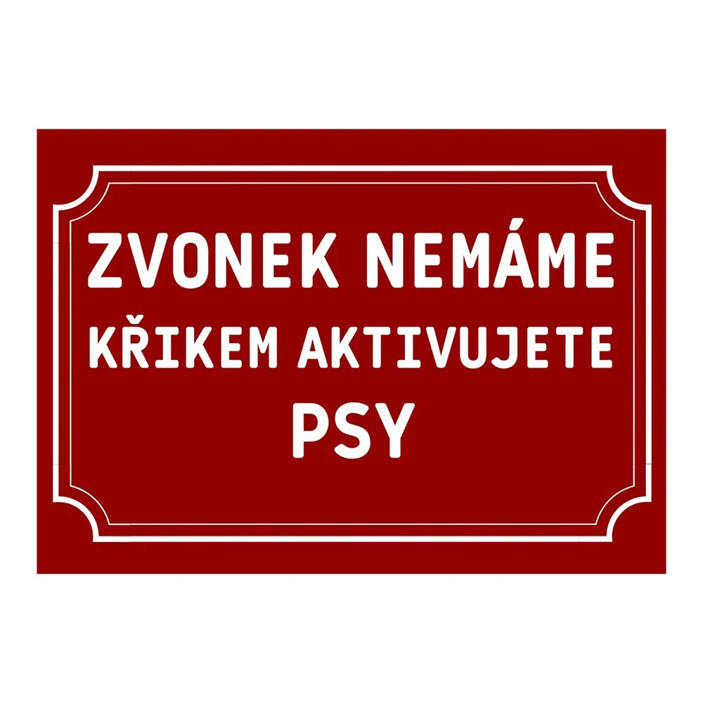 Plechové cedulky s vtipnými nápisy: dva rozměry - Obrázek 6