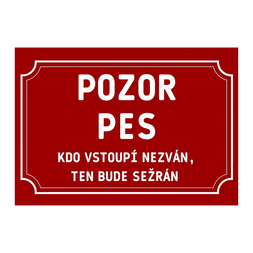 Plechové cedulky s vtipnými nápisy: dva rozměry - Obrázek 11