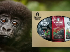 Degustační balíčky kávy a kakaových bobů na podporu goril
