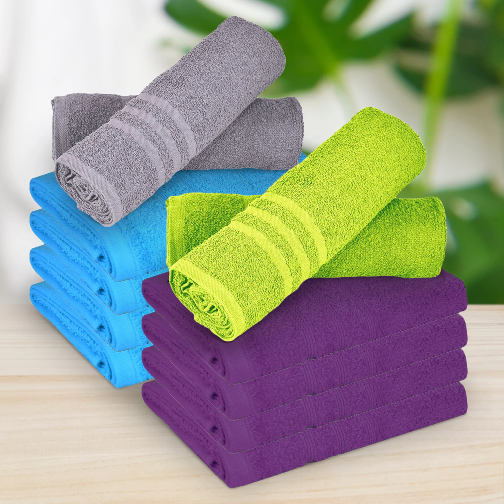 Jednobarevné ručníky a osušky ze 100% bavlny - Obrázek 2